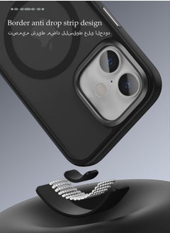 SNBFA Magnetic Case for iPhone 16 Plus , Compatible with MagSafe Shockproof Protection Cover, Translucent Matte Phone Case with Strong Magnet, Slim Case for iPhone 16 Plus (2024)(Black)  - Image 4