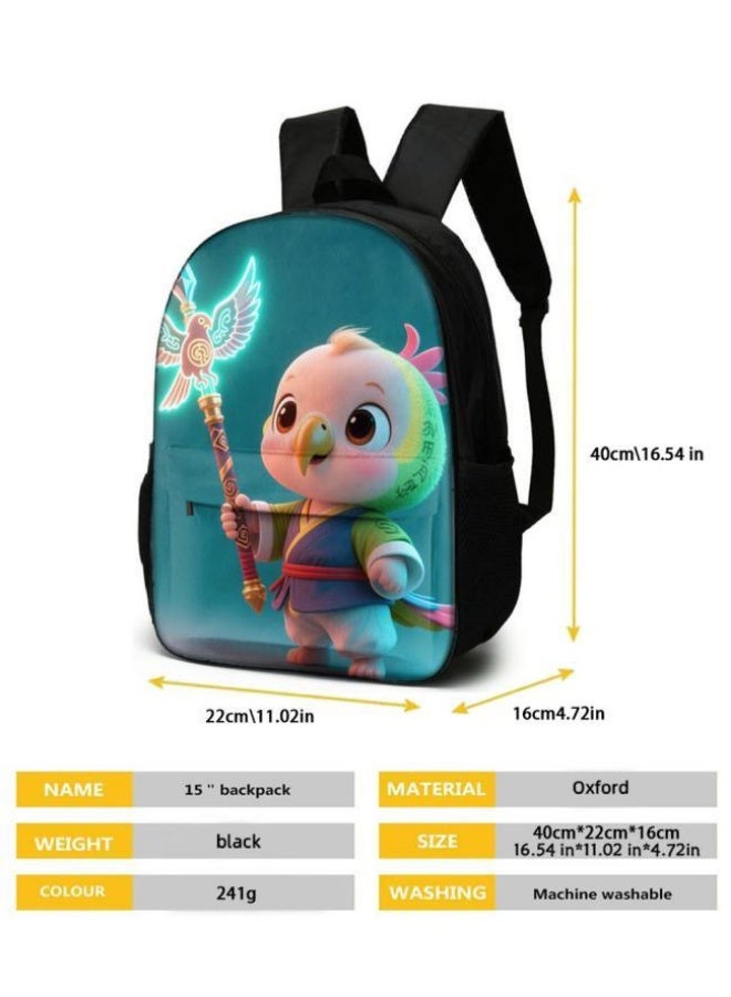 Bright Li Fire The hit is coming! Fun cartoon bag three-piece set, the fashion new favorite of students and teenagers (available for students, children, friends on outings, mountain climbing, schooling, etc.) - 46 - Image 5