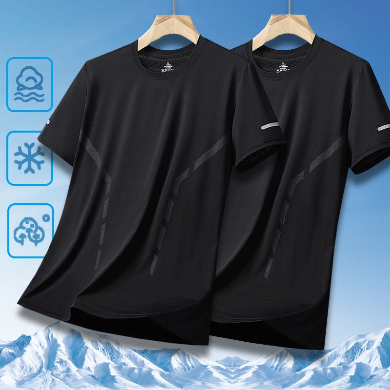 Men's Quick-Dry Ice Silk Short Sleeve T-Shirt - Image 3