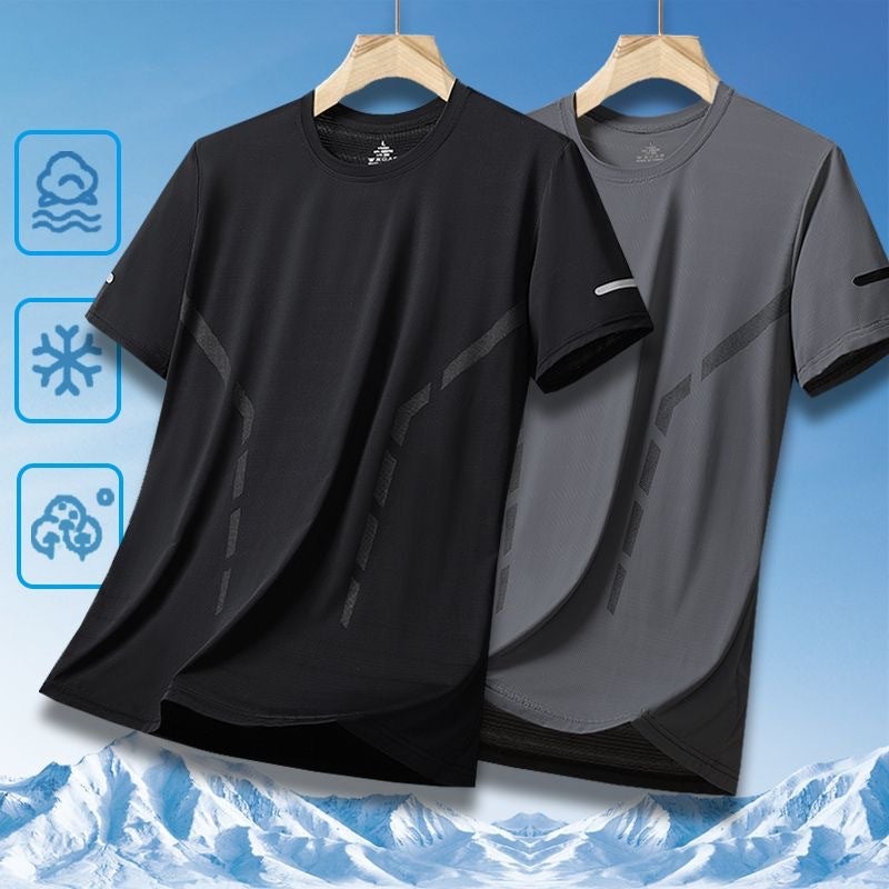 Men's Quick-Dry Ice Silk Short Sleeve T-Shirt - Image 2