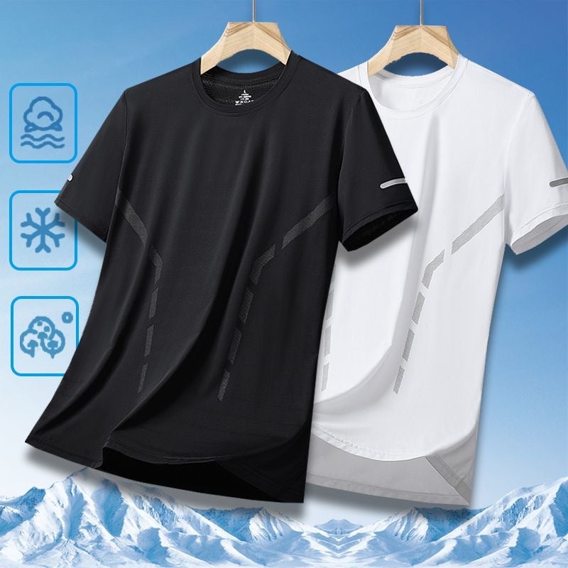 Men's Quick-Dry Ice Silk Short Sleeve T-Shirt - Image 1