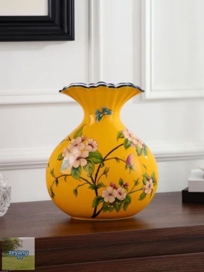 مزهرية سيراميك فاخرة 25 سم ديكور - Image 3