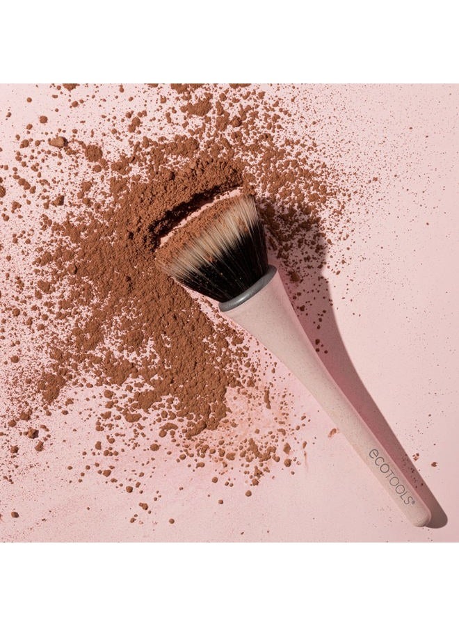 Ecotools 360 Ultimate Blend Makeup Brush Kit, For Cream, Liquid, & Powder Foundation, Blush, & Bronzer, Buff & Blend Makeup, Full Coverage, Dense Bristles, Vegan & Cruelty-Free, 3 Piece Set - Image 4