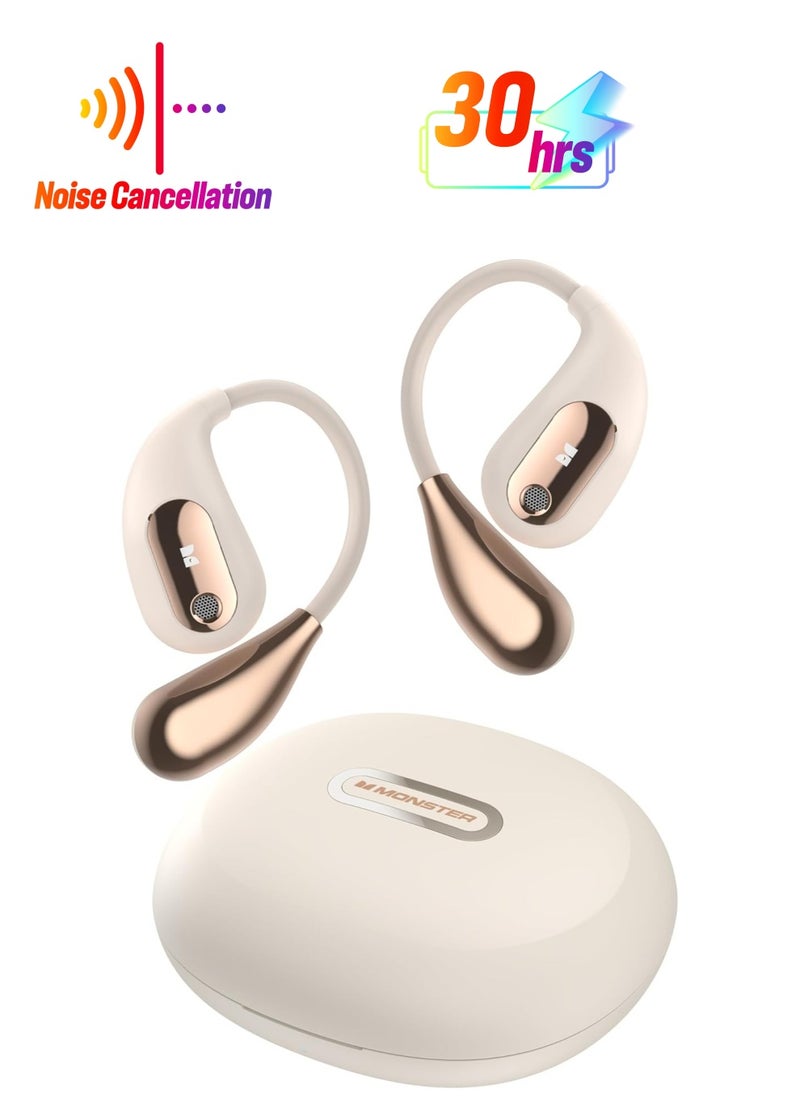 Monster - Open Ear AC210 Headphones, Bluetooth 5.4 Earphones Stereo Sound, Wireless Headphones 30 Hours Playback, Type-C Charging, HD Clear Calls, Touch Control, IPX5 Waterproof Open Ear Earbuds - Image 1