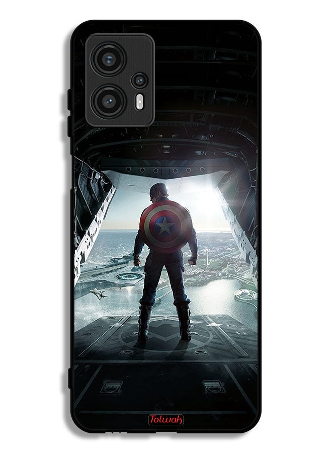 Tolwak Motorola Moto G13 Protective Case Cover Portrait Display Captain America - Image 1