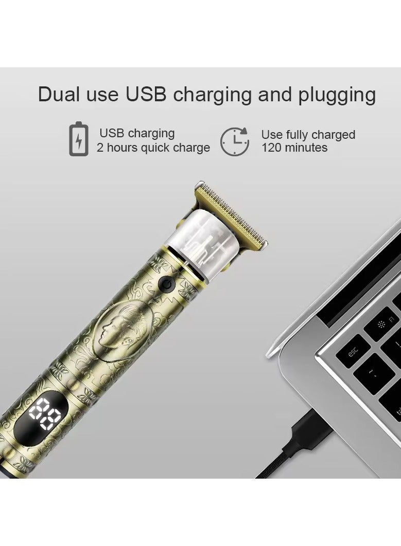 MARK STORE Hair Clipper, Beard Trimmer/Shaver for Men/Women, Professional Cordless Hair Trimmer T-trimmer Outliner Grooming Baldheaded Shaver with 1200mAh Battery and 120/180 Mins Working Time Gifts for Men/Women - Image 5