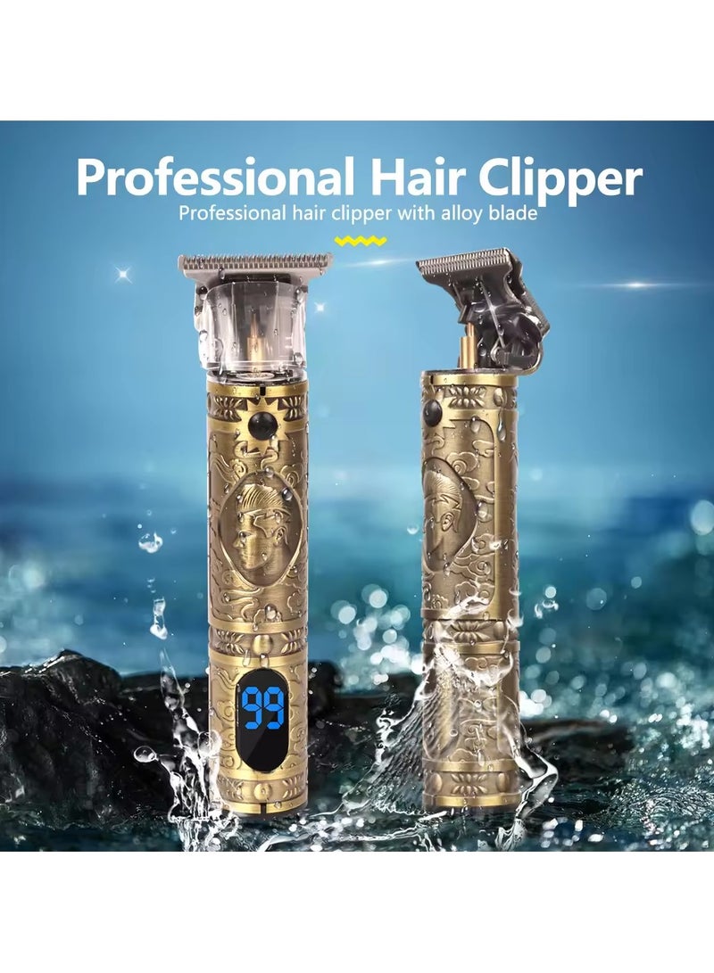 MARK STORE Hair Clipper, Beard Trimmer/Shaver for Men/Women, Professional Cordless Hair Trimmer T-trimmer Outliner Grooming Baldheaded Shaver with 1200mAh Battery and 120/180 Mins Working Time Gifts for Men/Women - Image 2