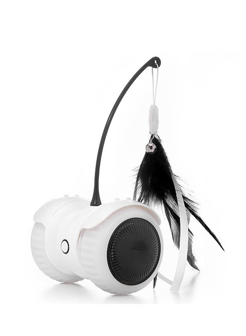 Interactive Smart Electric Cat Toy: Remote Control Balance Car with Feathers, High-Interaction Fun Unlimited
