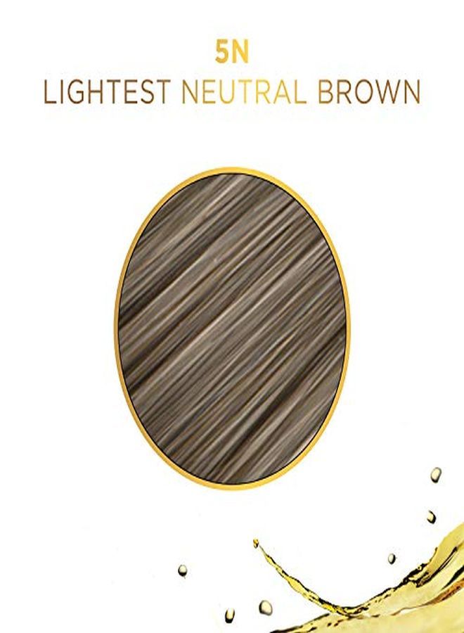 CLAIROL PROFESSIONAL صبغة ليكويكولور دائمة للشعر الداكن، لون بني محايد أفتح 5N، 2 أونصة.  - Image 3