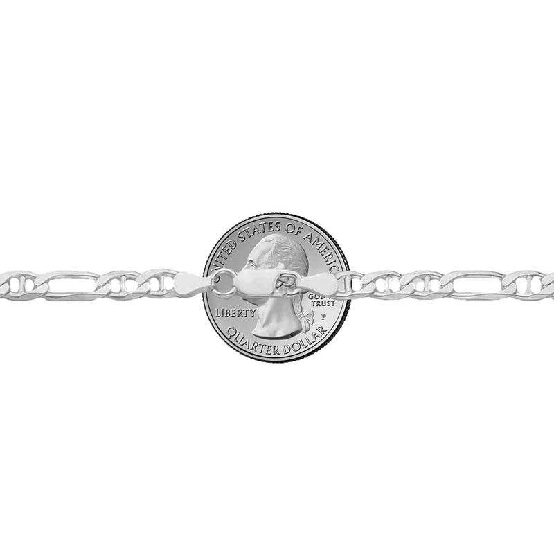 Savlano 925 Sterling Silver Italian Solid Figarucci Figaro Mariner Flat Link Chain Necklace For Men & Women - Made in Italy Comes Gift Box (18, 5.5mm) - Image 3