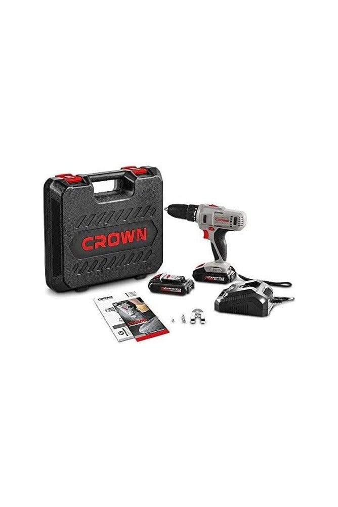 CROWN CT21056L-1.5 BMC Cordless drill 18V/1.5Ah/45Nm - Image 2