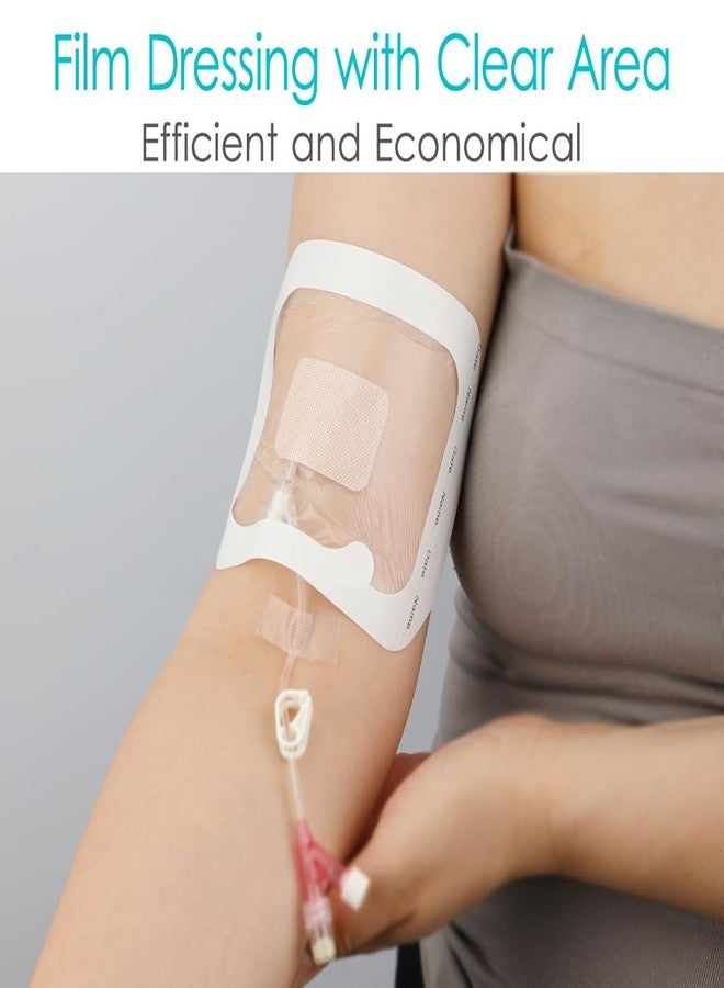 DiaBelt ٢٠ قطعة من أغطية دش منفذ العلاج الكيميائي مع وسادة مركزية غير لاصقة، ٤ بوصات × ٤.٧٥ بوصة، قسطرة غسيل الكلى المقاومة للماء، أنبوب غسيل الكلى البريتوني، خط الصدر، ضمادة شفافة لجروح غسيل الكلى البريتوني - Image 3