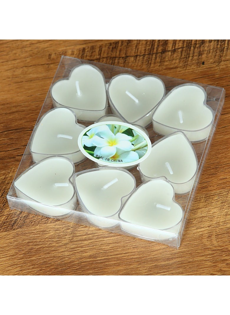 White color-9 pcs-Heart-Shaped PVC Candle Set -  Romantic Scented Candles for Valentine’s Day, Birthdays, and Candlelight Dinners - https://f.nooncdn.com/p/pzsku/ZDF3F88FD2C05EF870F15Z/45/_/1730727083/e39d33d4-3d3e-46b0-aaea-bff68ba5a1aa.jpg?width=original