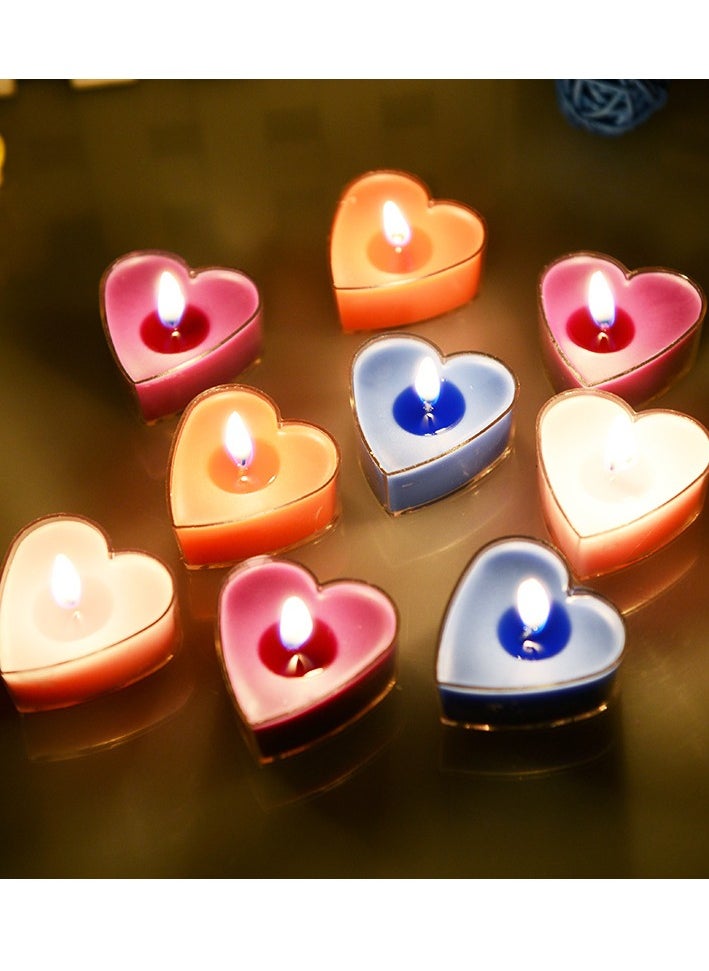 White color-9 pcs-Heart-Shaped PVC Candle Set -  Romantic Scented Candles for Valentine’s Day, Birthdays, and Candlelight Dinners - https://f.nooncdn.com/p/pzsku/ZDF3F88FD2C05EF870F15Z/45/_/1731117694/77275ee5-643f-4667-8cae-5b03c0b9abfe.jpg?width=original
