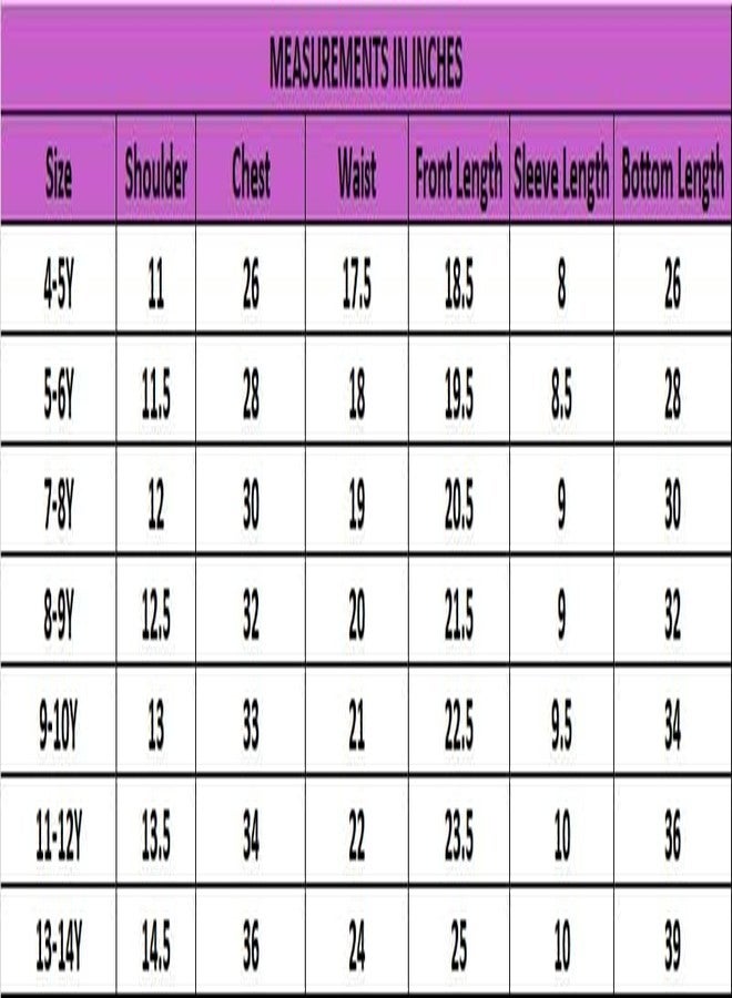 LILPICKS طقم أنغراخا كورتا بالازو مزين بتطريز غوتا باتي بنمط عرقي للفتيات (ماروني) (11-12 سنة) - Image 2