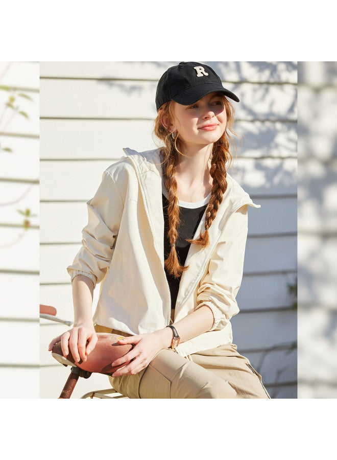 Hooded Drawstring Lock Design Casual Wear】spring 2025 Fashion Outdoor Long Sleeve Non-stretch Women's Jacket - Image 2