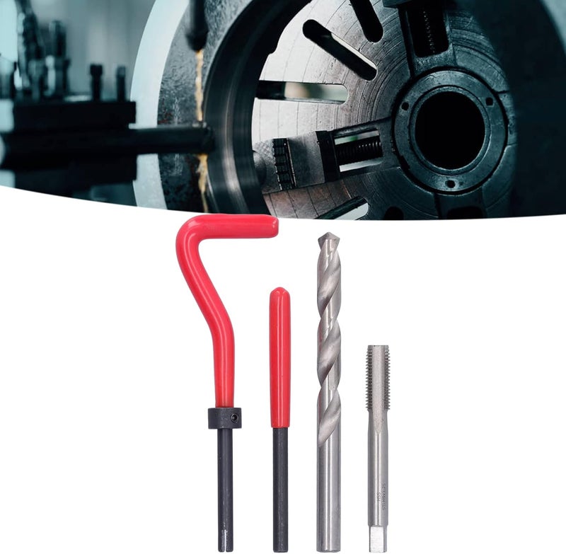 M9x1.25mm Thread Repair Inserts Kit, Wire Thread Insert Set for Damaged Threads Restoring, Includes Tap Drill and Installation Tools for Auto and Machine Repair - Image 2