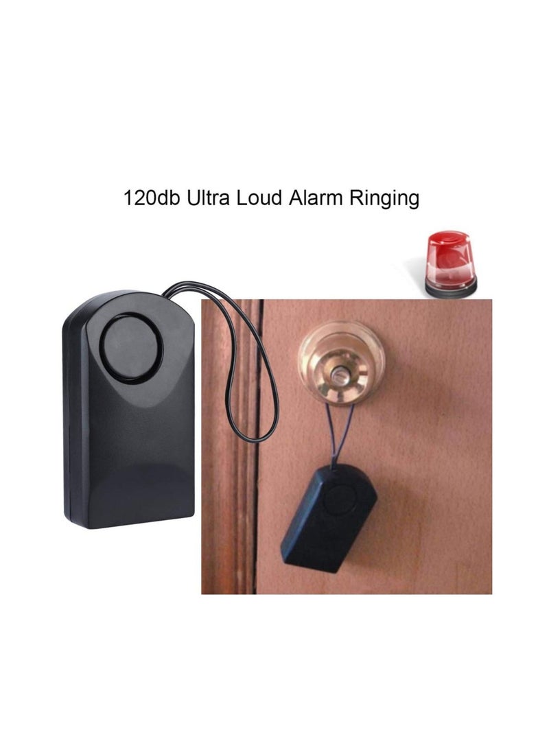 SYOSI - Anti-Theft Alarm, Wireless Vibration Alarm, Portable Wireless Touch Sensor, Anti-Theft Security Alarm, Loud Door Knob Touch Alarm, for Door Handle 120dB Ultra Loud Alarm Ringing - Image 1