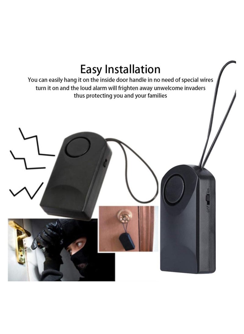 SYOSI - Anti-Theft Alarm, Wireless Vibration Alarm, Portable Wireless Touch Sensor, Anti-Theft Security Alarm, Loud Door Knob Touch Alarm, for Door Handle 120dB Ultra Loud Alarm Ringing - Image 1