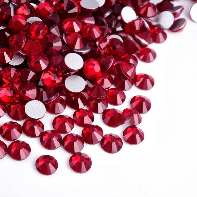 Decorative Rhinestones Flatback Crystals Accessories P27 deep red 