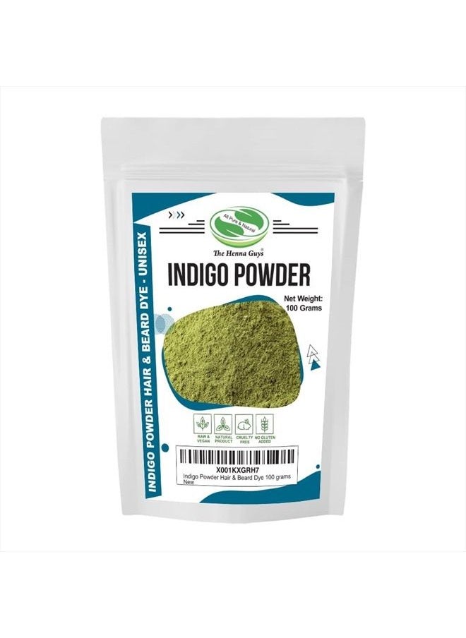 The Henna Guys - Henna Hair & Beard Dye - 100% Natural & Chemical Free - The Henna Guys (1 Pack, Indigo Powder) - Image 1