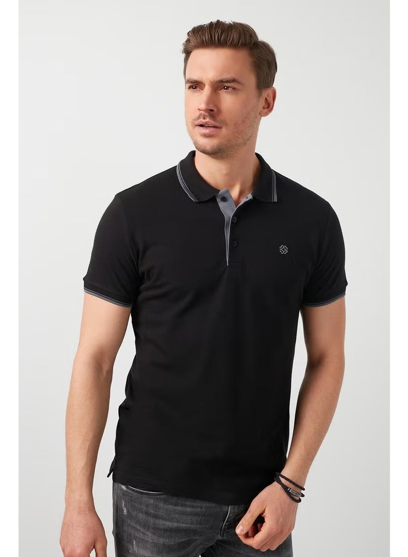 Buratti 100% Cotton Buttoned Polo T Shirt Men's POLO 5902118 - Image 1