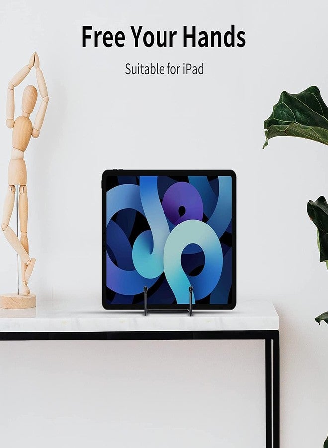 Kruodop 3 Pack Plate Stands for Display, 4 Inch Plate Holder Display Stand, Metal Frame Holder Stands for Book, Pictures, Photo Easel, Tabletop Art - Image 3
