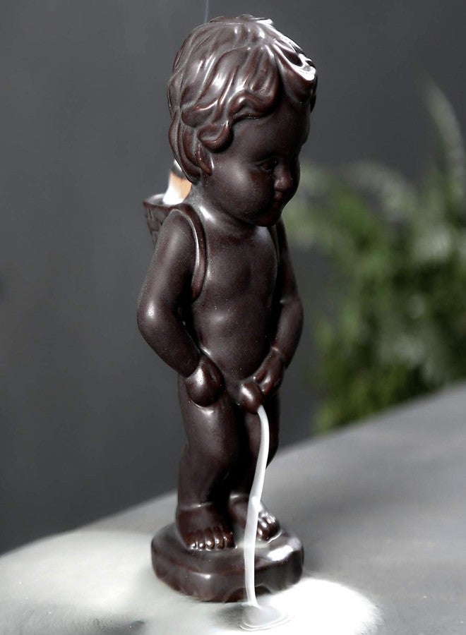 OWMMIZ Ceramic Handmade Creative Waterfall Backflow Incense Burner with 10 Cones, Novelty Home Garden Decor Statue - Image 3