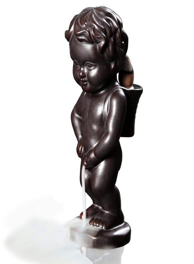 OWMMIZ Ceramic Handmade Creative Waterfall Backflow Incense Burner with 10 Cones, Novelty Home Garden Decor Statue - Image 1