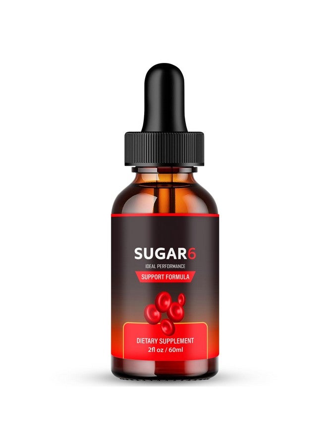 IDEAL PERFORMANCE Sugar6 Drops, Sugar 6 Blood Formula Support Supplement Liquid Drops - Maximum Strength, Sugar 6 Health and Wellness All Natural Advanced Formula Drops, Sugar 6 Liquid Drops Reviews (1 Pack) - Image 1