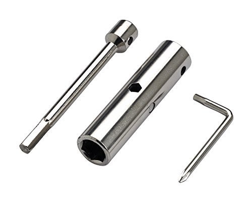 RADECKAL Compact Pocket Skate Tool- T Tool All in One Skate Tool for Skateboards, Longboards, Mini Skateboards, and Cruisers- Collapses to a Compact Size to Fit in Your Pocket (Silver) - Image 2