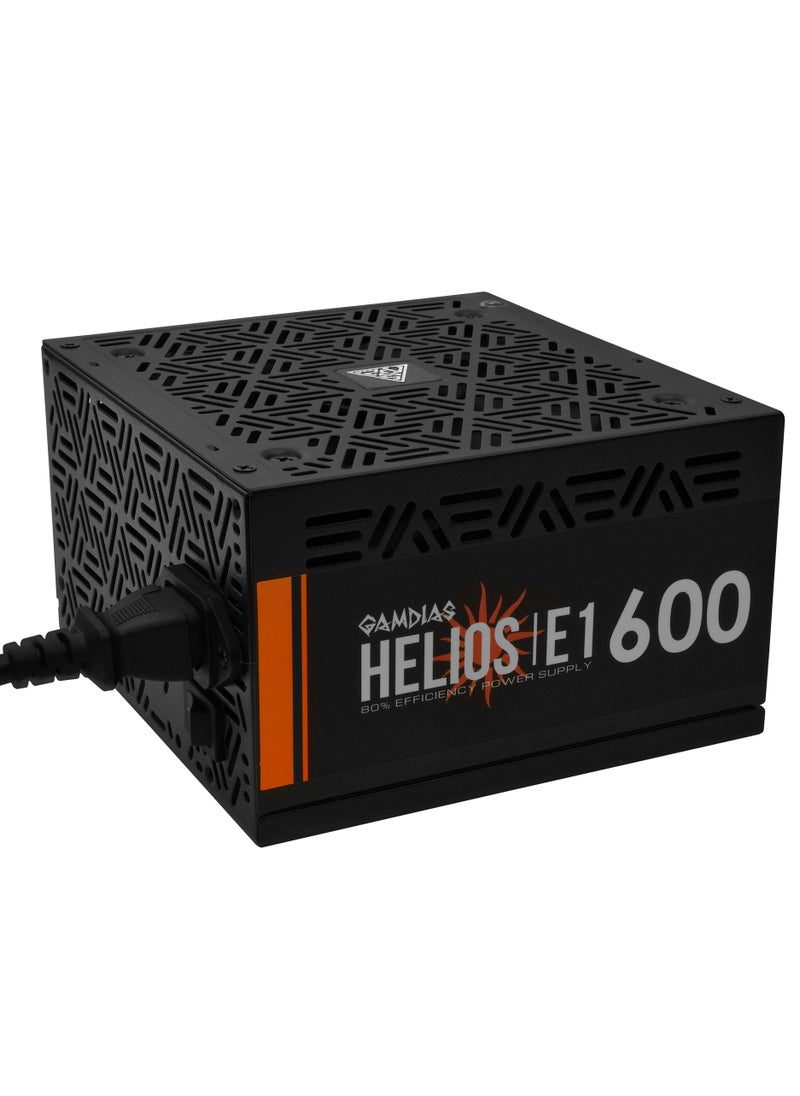 GAMDIAS GAMDIAS HELIOS E1-600 Power Supply 600W, Black  - Image 1
