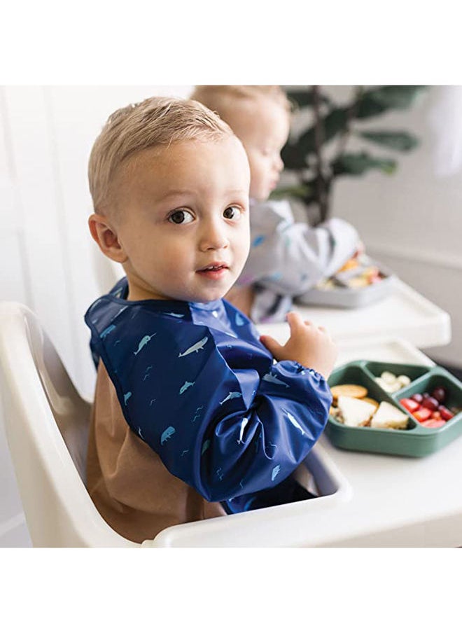 Tiny Twinkle Tiny Twinkle Full Sleeve Bib - Ocean Life, Small  - Image 3
