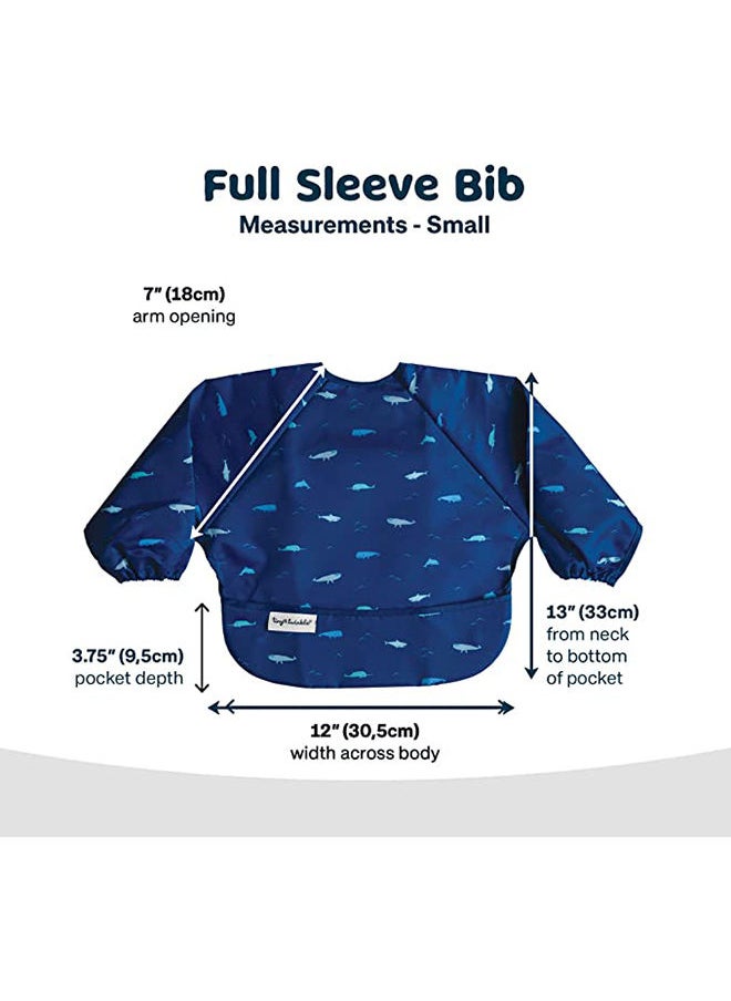 Tiny Twinkle Tiny Twinkle Full Sleeve Bib - Ocean Life, Small  - Image 4
