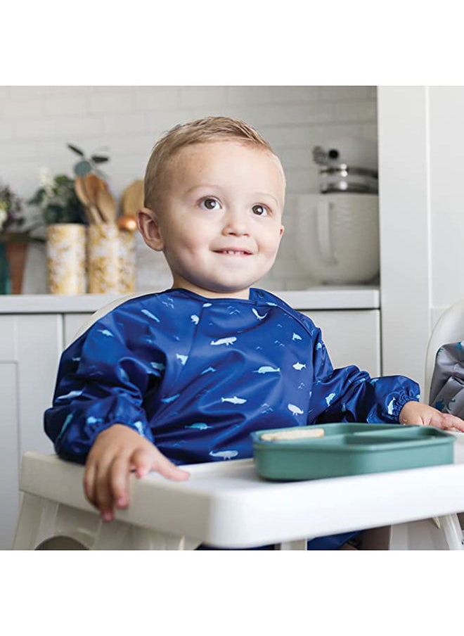 Tiny Twinkle Tiny Twinkle Full Sleeve Bib - Ocean Life, Small  - Image 2
