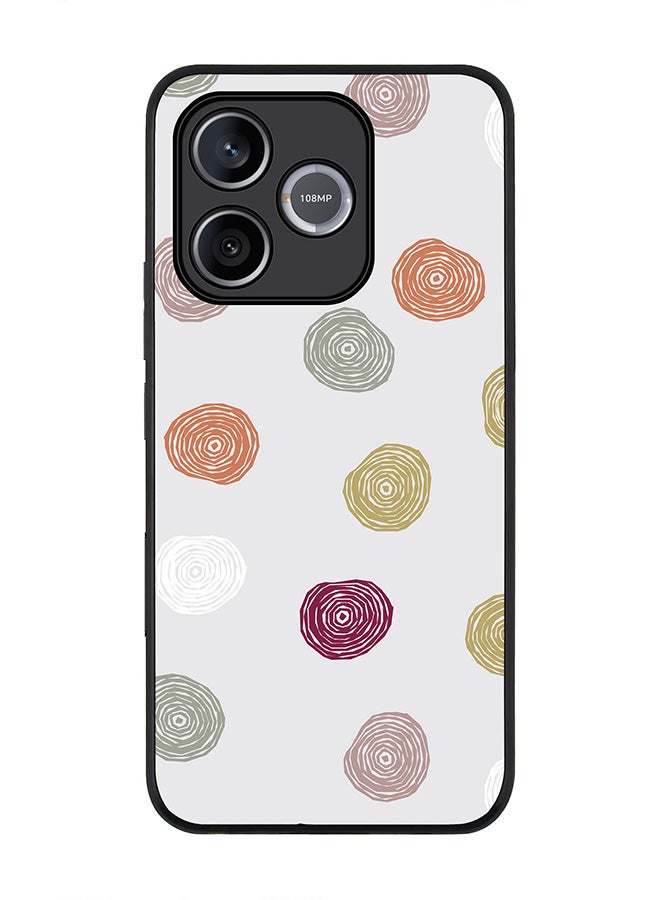 Stylizedd For Honor 600 Lite / 500 Smart / Honor X80i Case,Slim fit Camera Protection, Shockproof Thin Phone cover  - Circular Scribbles - Image 1