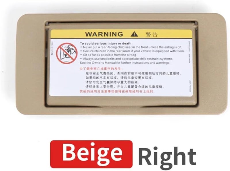 Wivplex Sun Visor Shade Mirror Cover for Mercedes C-Class - Image 2