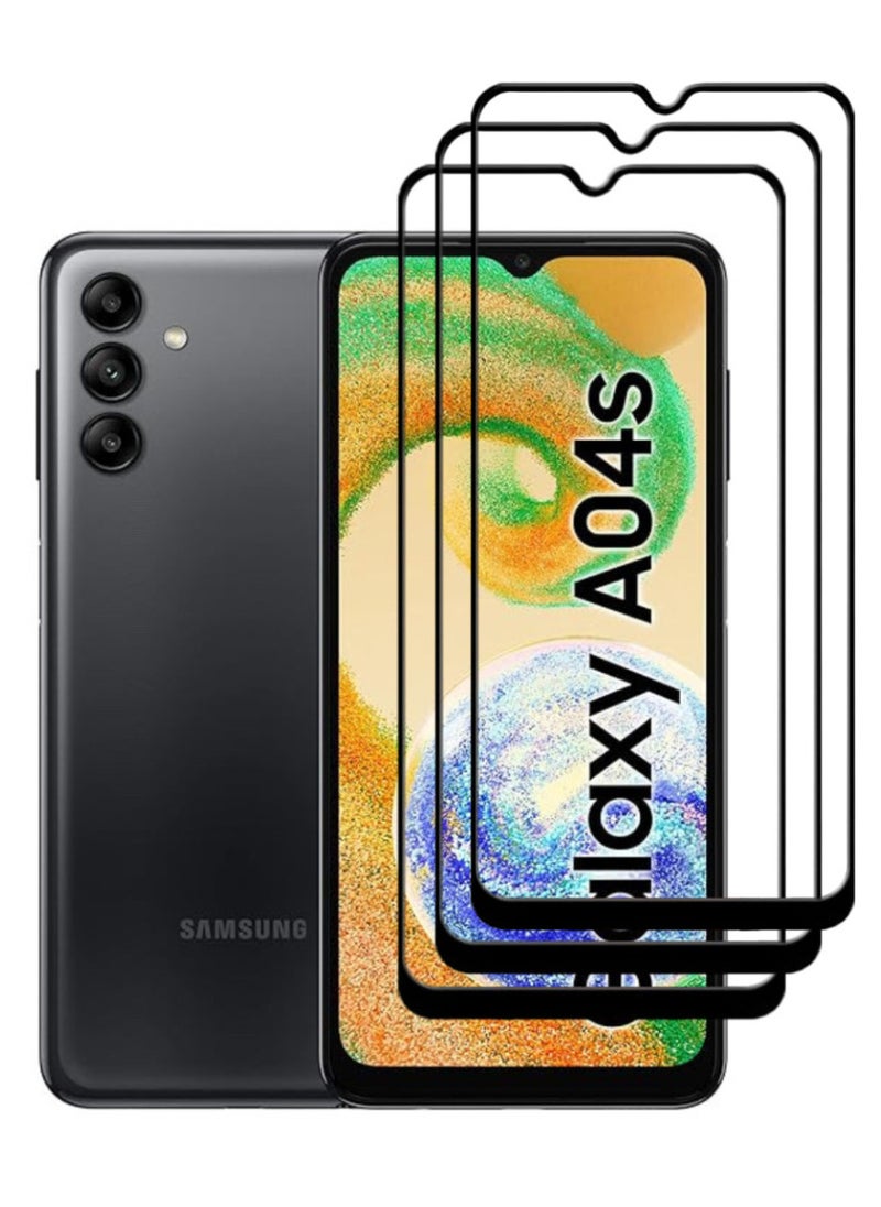ACLIX 3 Pieces Antistatic ESD Dustproof Premium Quality High Definition Tempered Glass Screen Protector Designed For Samsung Galaxy A04s - Image 1