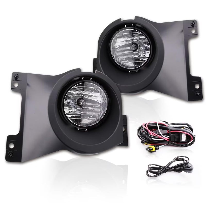 wideep Fog Light Assemblies with Bezels For F150 2009-2014 Ford, Upgrade Replacement Fog Lamp Assembly Kit with Housing, Plug and Play 3000K Yellow IP67 DC 12V 2Pcs, FL3Z-15200-A - Image 1