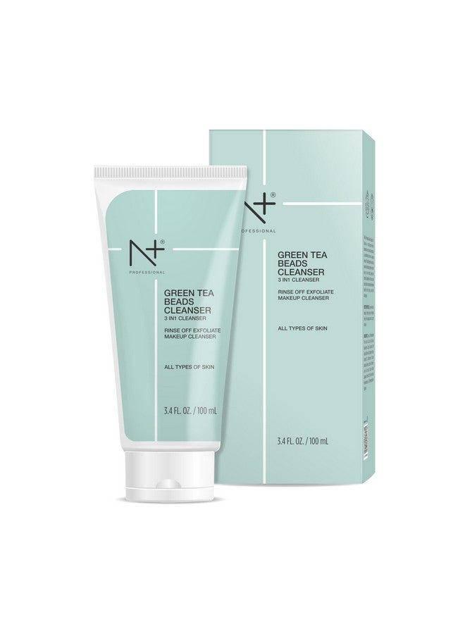 N Plus Professional Green Tea Beads 3 in 1 Cleanser (Rinse Off, Exfoliate, Makeup Cleanser) - Image 1
