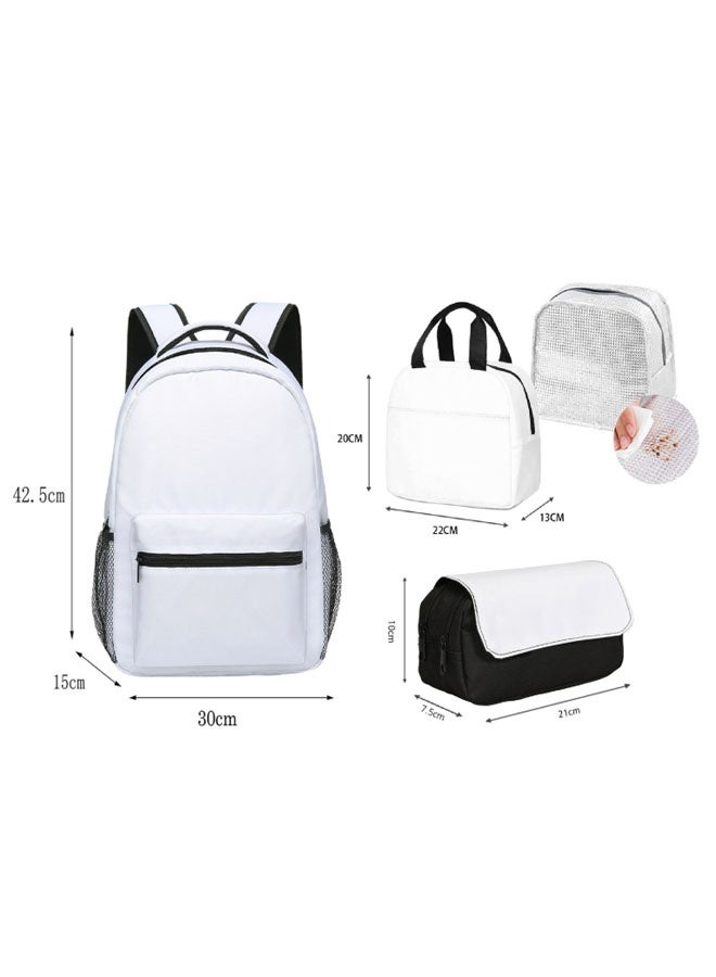 2025-2026 Labubu backpack pencil case lunch bag three-piece suit leisure sports travel backpack student school backpack - Image 2
