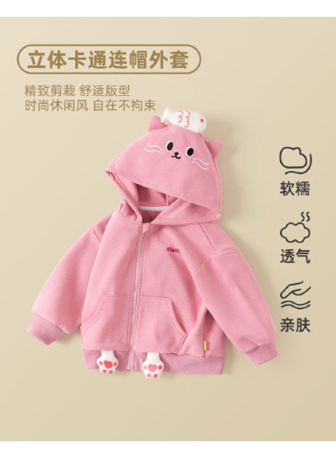 Doodle Home جاكيت أطفال عصري بغطاء رأس - معاطف خريفية للأولاد والبنات، ملابس خارجية للأطفال - Image 1