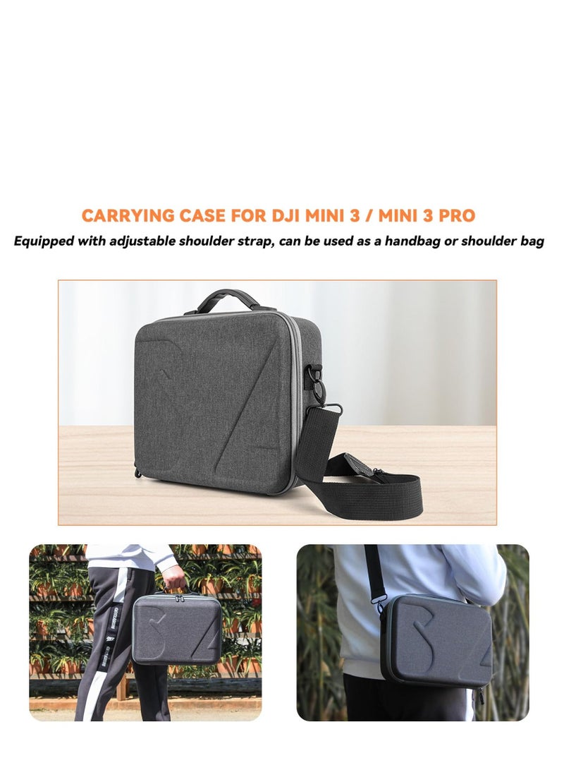 KASTWAVE Mini 3 Pro Carrying Case Waterproof Storage Bag Hard Case Travel Bag All-in-1 Protective Box with Adjustable Shoulder Strap for DJI Mini 3 / Mini 3 Pro Accessories  - Image 4