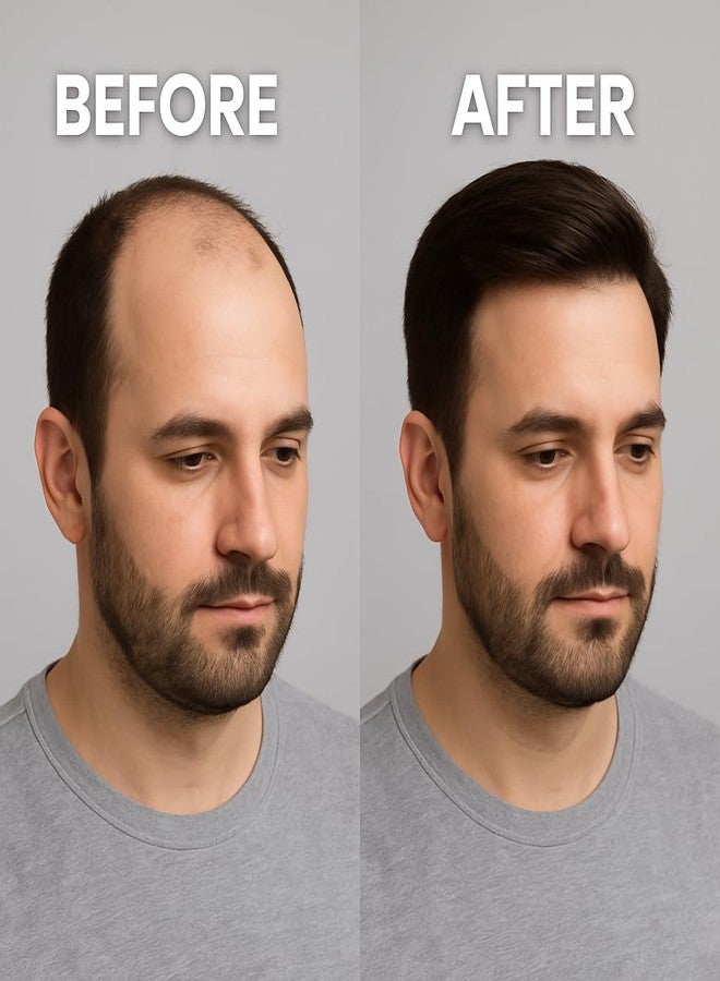 EUPHORIA® LUXELINE Invisible Hairline Patch for Men - Real Black, 100% Natural Human Hair, Ultra-Thin Transparent Poly Base, Handcrafted Frontal Hair Wig for Seamless Hairline Coverage - Image 2