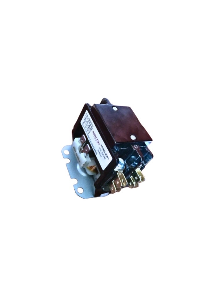 HVAC Air Conditioner Magnetic Contactor, 30A, 2- Pole, 220V AC Coil, Compressor Motor Replacement Part 2 Pole AC Contactor