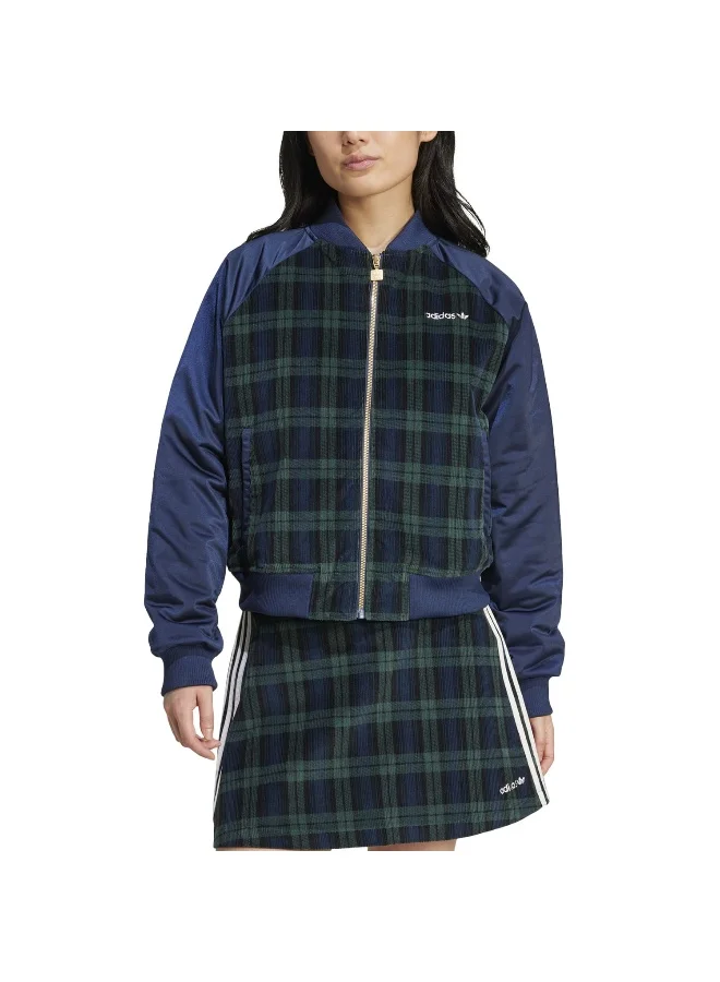 Adidas TARTAN JACKET Blue Originals Women JACKETS
