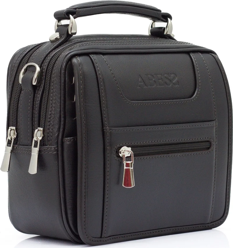 Abess Men's Bag Luxury Genuine Leather Quality Men's Bag