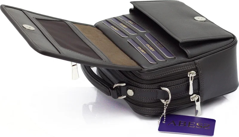 Abess Men's Bag Luxury Genuine Leather Quality Men's Bag
