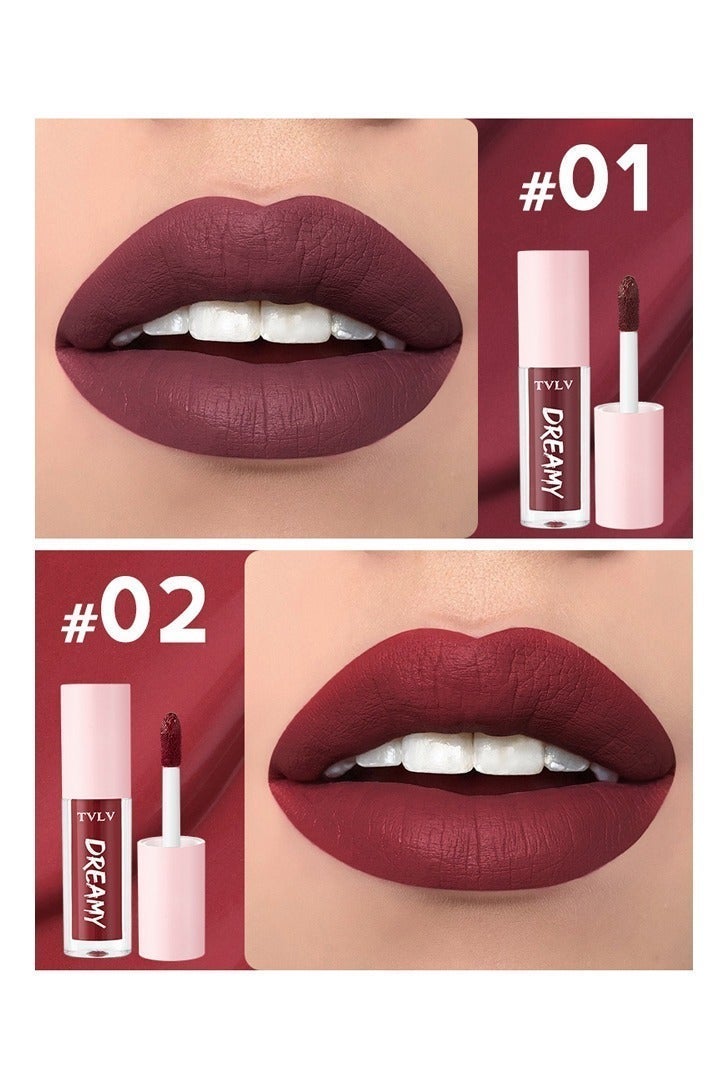 تي في ال في مجموعة من ملمع الشفاه الحالم من 10 قطع، ملمع شفاه خفيف أوروبي وأمريكي مضاد للماء ومضاد للتعرق - Image 2