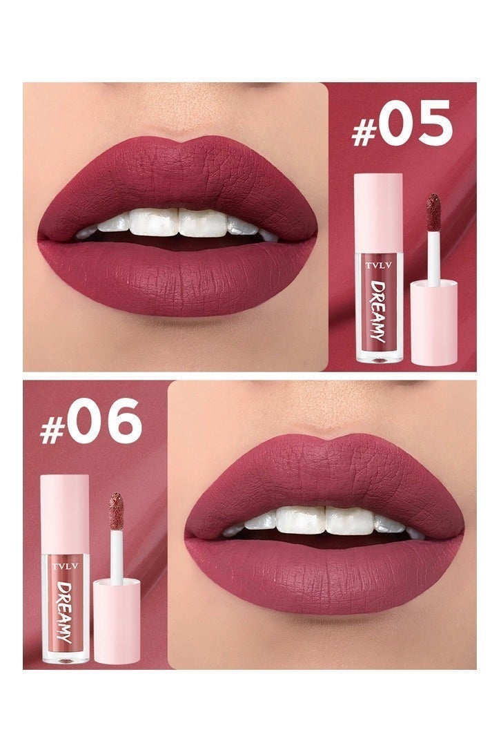 تي في ال في مجموعة من ملمع الشفاه الحالم من 10 قطع، ملمع شفاه خفيف أوروبي وأمريكي مضاد للماء ومضاد للتعرق - Image 4